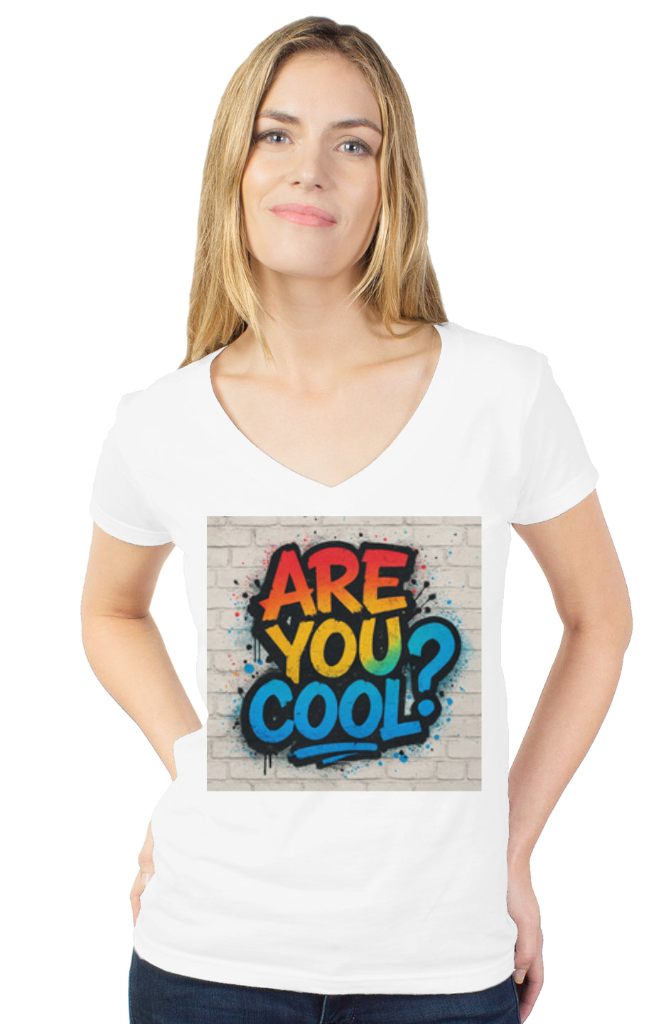 womens tultex v neck